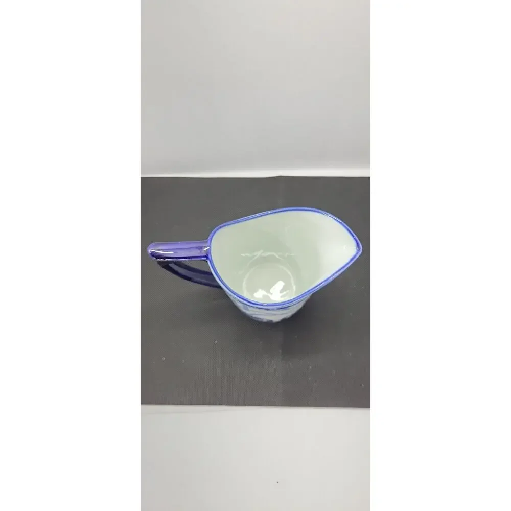 Vintage Bombay Windsor Blue White Porcelain Creamer Pitcher w/ Box
